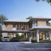 แบบบ้านสองชั้นทรงโมเดิร์น