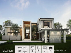 แบบบ้านโมเดิร์นหลังใหญ่