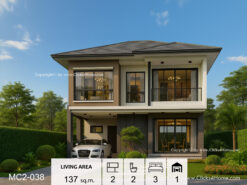 แบบบ้านสวยสองชั้น