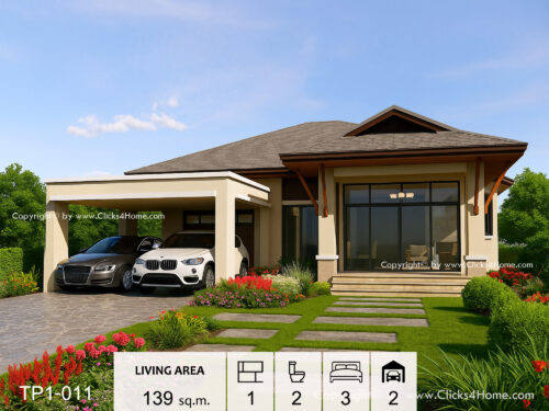 แบบบ้านสำเร็จรูปชั้นเดียว