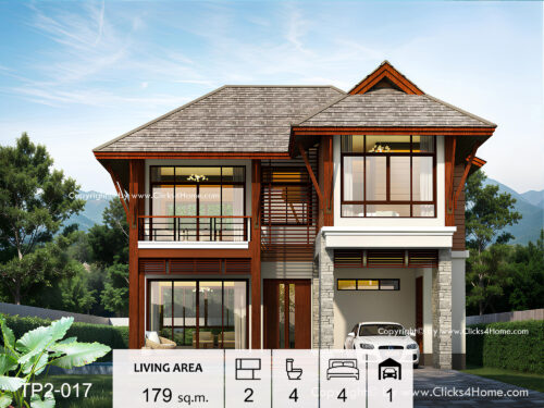 แบบบ้านสวยสองชั้น
