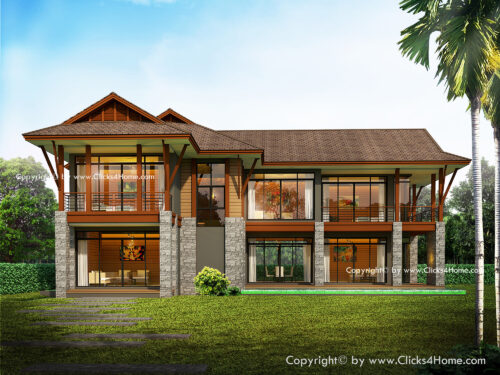 แบบบ้านสวยสองชั้น