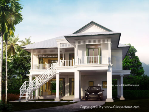 บบบ้านเรือนไทยประยุกต์