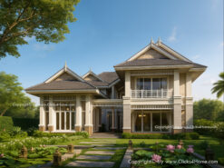 แบบบ้านทรงไทยประยุกต์