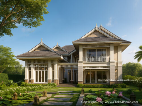 แบบบ้านทรงไทยประยุกต์