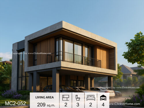 แบบบ้านโมเดิร์นสองชั้น