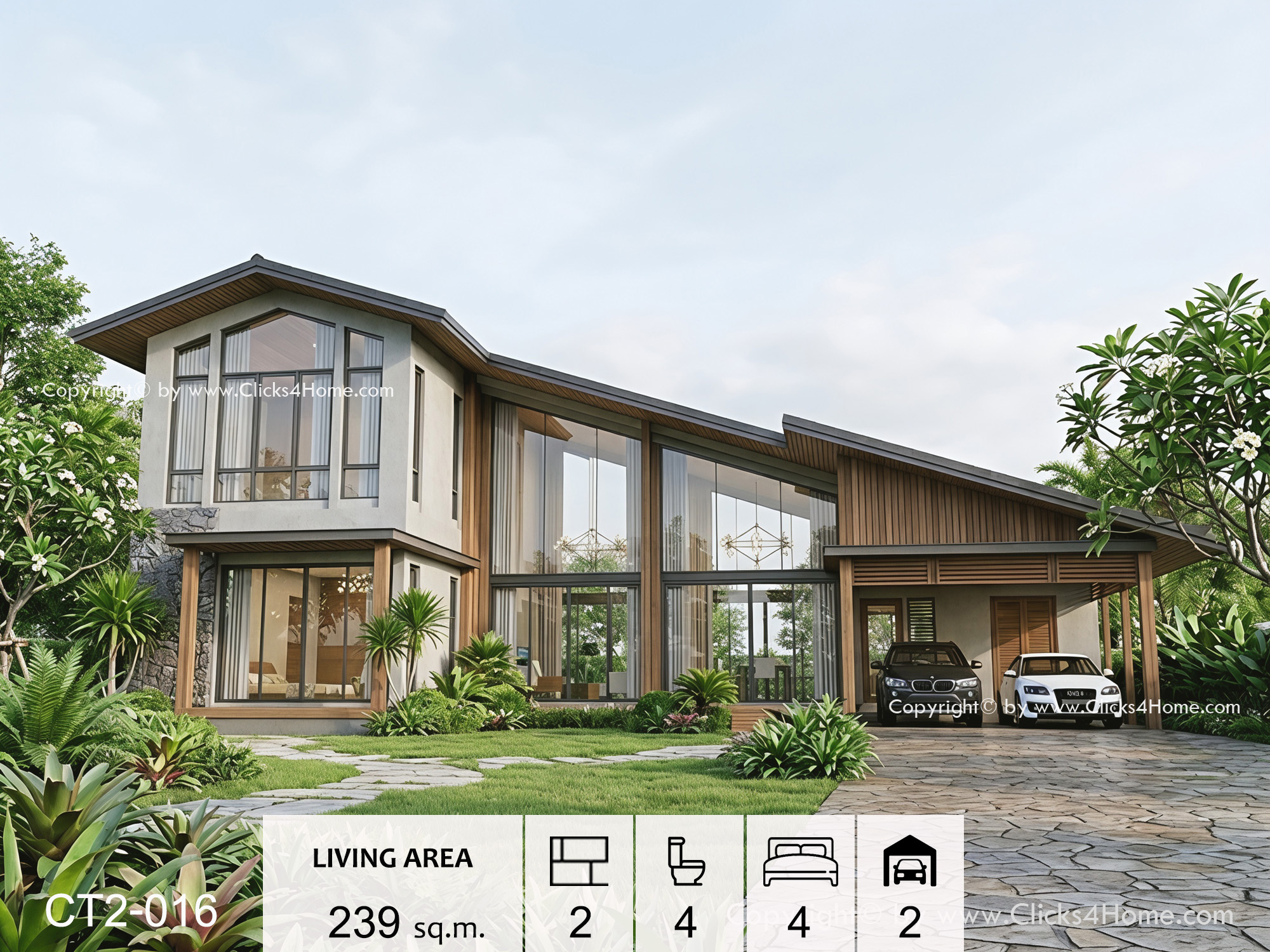 แบบบ้านหน้ากว้าง