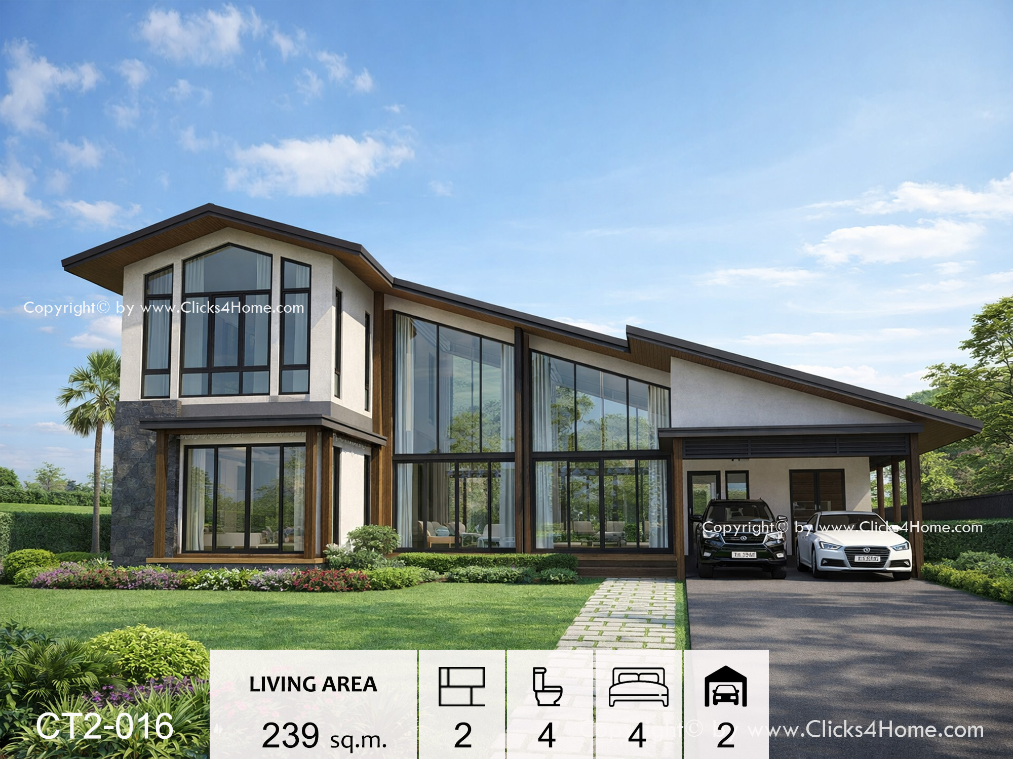 แบบบ้านหน้ากว้าง