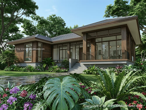 แบบบ้านชั้นเดียว